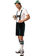 German beer guy costume with velvet shorts