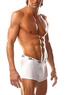 Boxer shorts with printed waistband