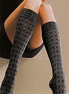 Knee high socks in cross patterns