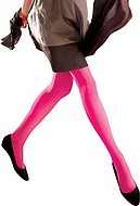 Tights in pink microfiber