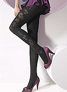 Tights with open flowers