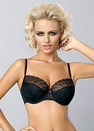 Bra with floral pattern lace