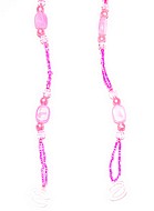 Bra straps with pink beads
