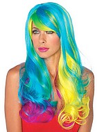 Wavy Rainbow Wig