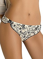 Thong panty in toile