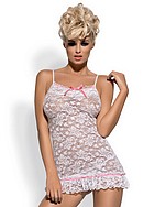 Chemise in floral lace