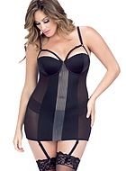 Babydoll with elastic detail, plus size