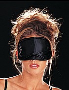 Blindfold for lovers in black satin
