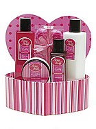 Gift set with heart of passion box