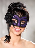 Velvet half mask