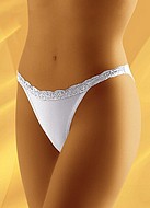 Panty with lace waistband