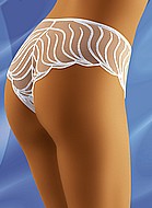 Thong panty is lined mesh