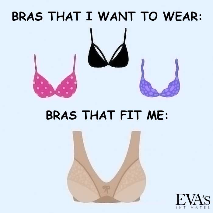 Bras that I want to wear and bras that fit me.
