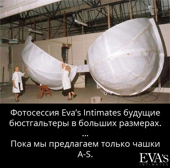 Фотосессия Eva’s Intimates будущие бюстгальтеры в больших размерах.