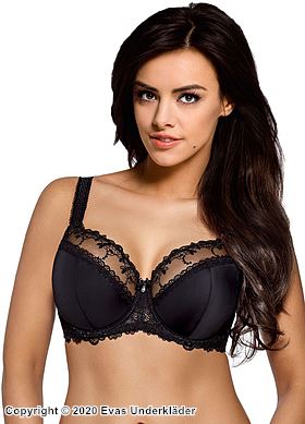 Romantic bra, lace, embroidery, B to K-cup