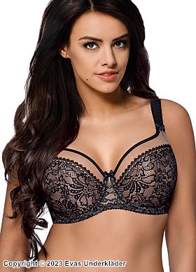 Lot of 3 Women 34DD-44DD Cup Underwire Floral Lace Overlay and Wings Push  Up Bra 