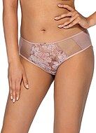 Romantic panties, sheer inlays, lace embroidery