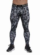 Men's training tights, camouflage (pattern)