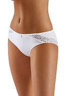 Classic briefs, cotton, lace inlays