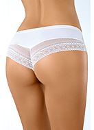 Romantic cheeky panties, high quality cotton, openwork lace