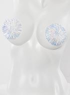 Self-adhesive nipple cover/patch, tinsel