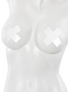 Self-adhesive nipple cover/patch, cross