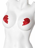 Self-adhesive nipple cover/patch, rhinestones