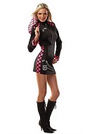 Racing costume with mini dress