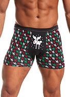 Men's boxer briefs, reindeer, Christmas theme