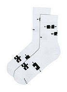Men's socks, soft cotton, puzzle pieces