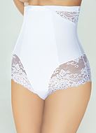 Shapewear panty cincher, lace inlays, waist and belly control