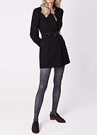 Pantyhose, opaque fabric, checkered pattern