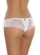 Beautiful thong, high quality cotton, floral lace, keyhole
