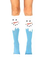 Cute knee socks, snow man