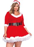 Miss Santa costume set, plus size