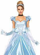 Cinderella, costume dress, glitter, tulle, puff sleeves