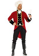 British red coat soldier, coat costume, buttons