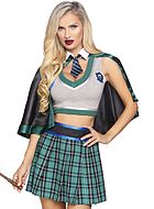 Hermione Granger from Harry Potter, top and skirt costume, scott-checkered pattern