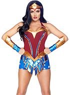 Wonder Woman, Maskerade-Strampler, passendes Zubehör
