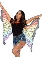 Butterfly (woman), costume wings, multi-color