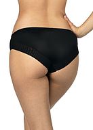 Briefs, sheer mesh, embroidery, M to 4XL
