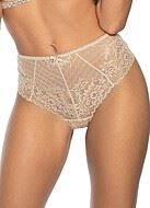 Beautiful panties, mesh inlay, slightly higher waist, lace front
