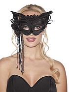 Black velvet cat mask