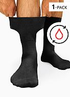 Comfort socks (unisex), cotton, non-restrictive cuffs, 1-pack